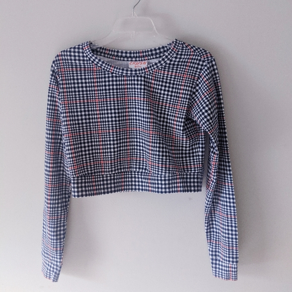 Crush Plaid Crop Top - Picture 2 of 2